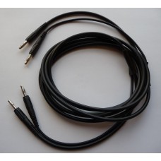3m propojovací kabel, 2xbanánek/ 2xbanánek, černý