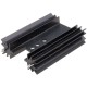 Anodized aluminum heat sink, TO220, complete, 35x25x13mm