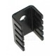 Anodized aluminum heat sink, TO220, 13x19x9mm
