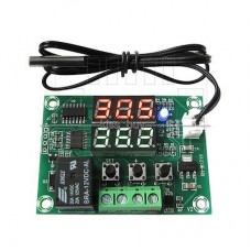 Digitální termostat -50°C ~ +110°C, 2x LED, hystereze, chlazení/topení, NTC senzor, 12V