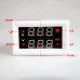 Panelový termostat -20°C ~ +100°C, opožděný start, doba provozu, duální LED, NTC senzor, 12V