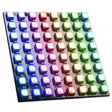 64x inteligentní RGB LED NeoPixel, WS2812B, čtverec 8x8, 5050, 5V