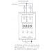 Dvojitý programovatelný časový spínač s detekčním voltmetrem, 0.1s ~ 9999m, 12V, EAZY-VLC