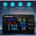 Panelový barevný indukční wattmetr s alarmem, 0~100A AC, V, A, W, Wh, f, účiník, t, KWS-AC301