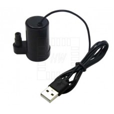 Malé vodní čerpadlo USB, 120l/h, vertikální, černé