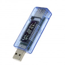 Třímístný USB měřič spotřeby, napětí, proudu a doby provozu, 0 ~ 3.3A