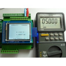 ARMOSY-2, Převod napětí  0~10V se zobrazením na LCD, příklad